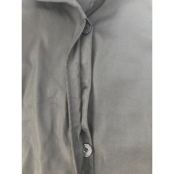 Vintage FENDI Womens Button Up Coat Size Large Black Lined Jacket Made in Italy - Picture 10 of 10